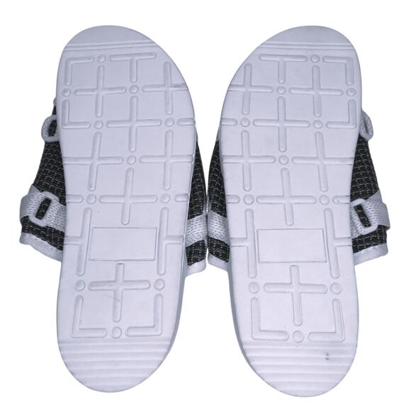 New DRACO Reflective Black/White  Men's Slides Sandals Sz 11-12 w/ Dust Bag - Picture 7 of 7